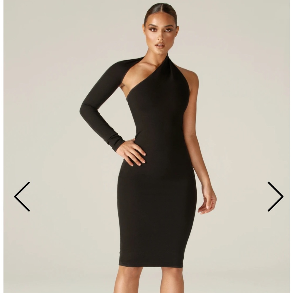 Modern black dress
